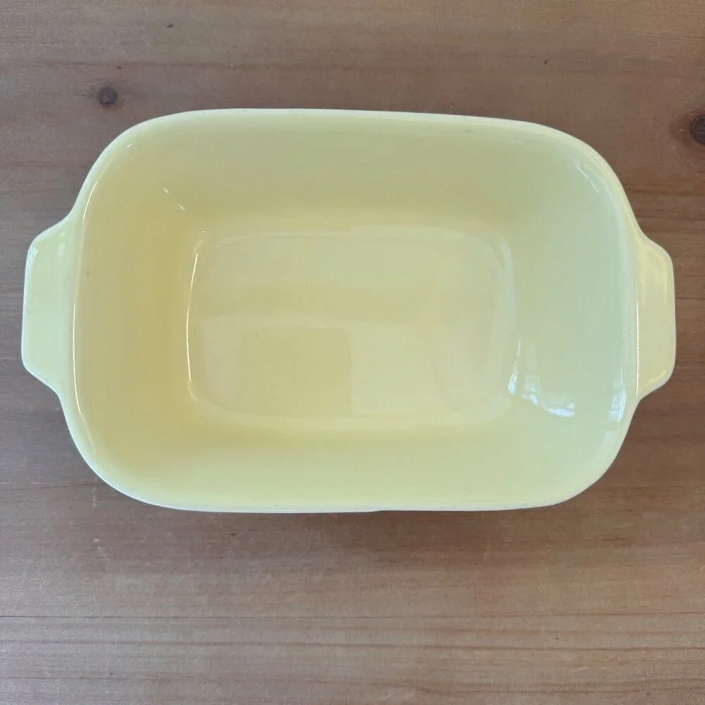 Vintage Baking Dishes Casserole 16 oz F.T.D.A. Pfaltzgraff 1983 Retro Yellow